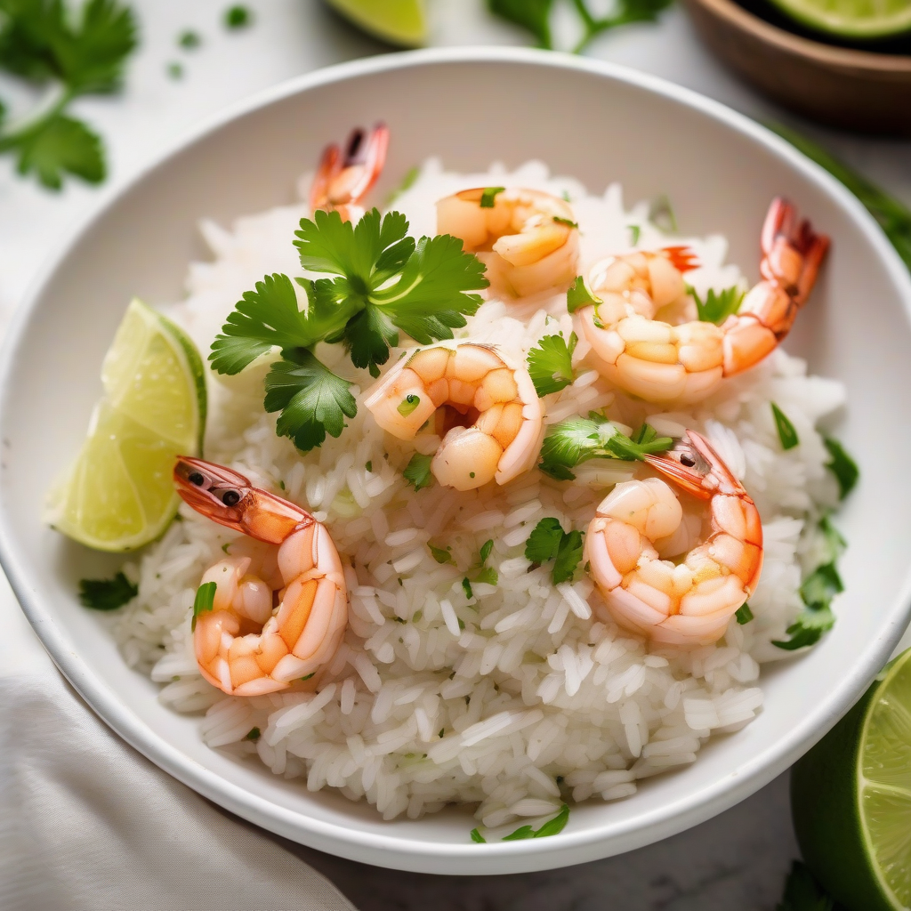 Arroz de Coco com Camarão