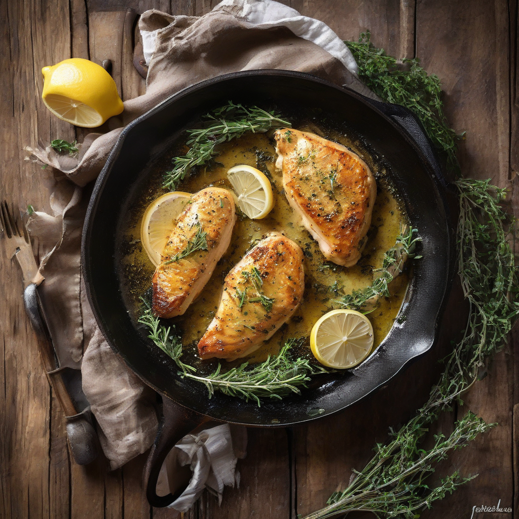 Frango com Limão e Alho