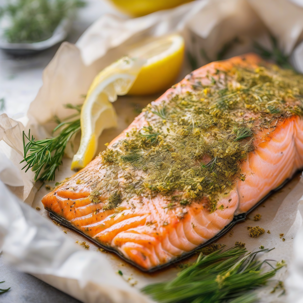 Salmão no Forno com Ervas
